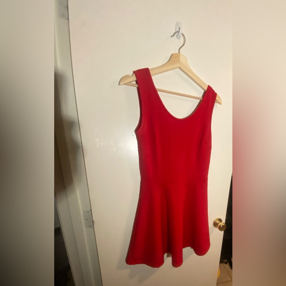 Red Skater Style Dress
